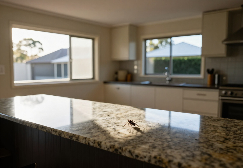 Spider-free storage area in Tempe after treatment